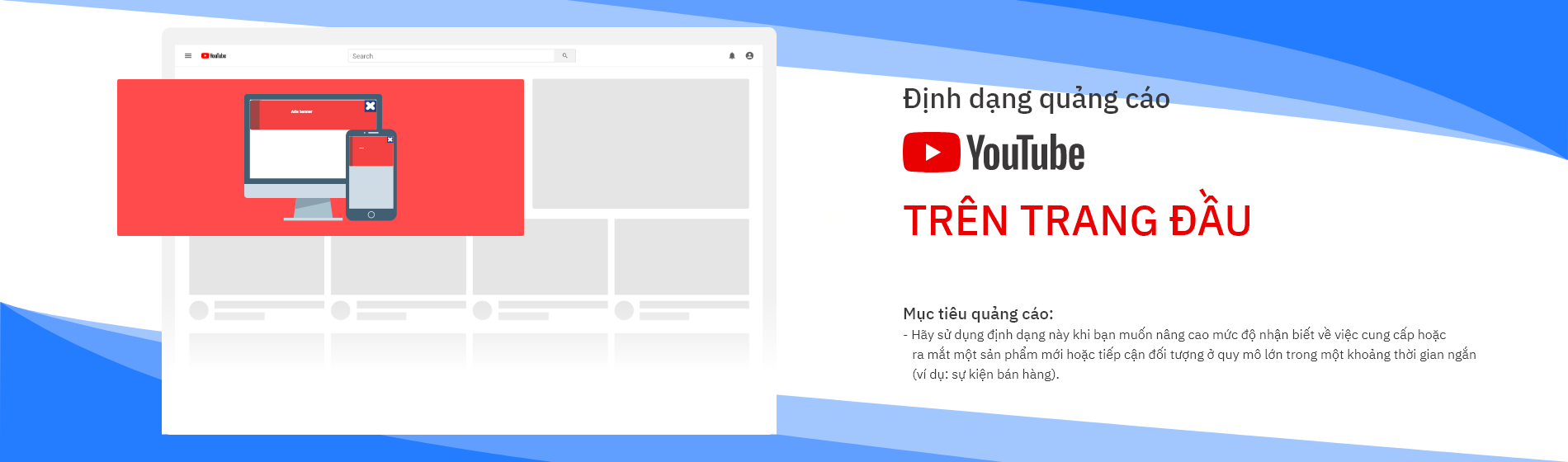 Quảng cáo trên trang đầu