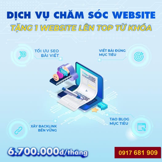  Nhận gói chăm sóc website phù hợp